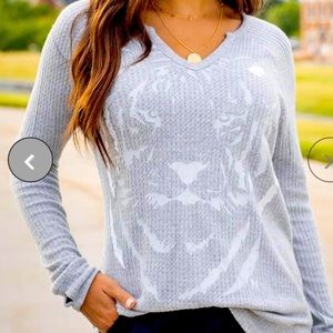 NWT Grace & Lace Tiger Shirt